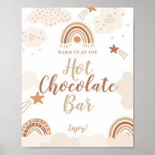 Boho Rainbow Hot Chocolate Bar Sign