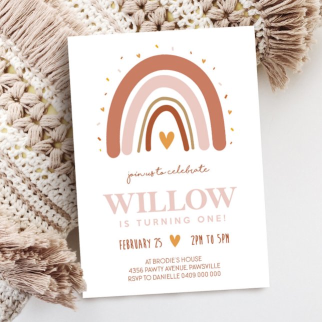 Boho Rainbow Invitation (Creator Uploaded)