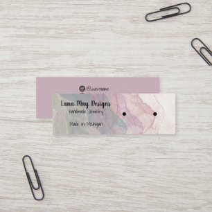 Boho Rainbow Jewelry Display Business Card