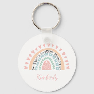 Boho Rainbow Key Ring