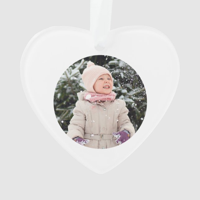 Boho Rainbow Kids Personalised Ornament (Back)