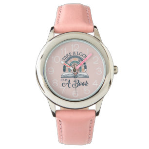 Boho Rainbow Library Reading It's in a Book Watch