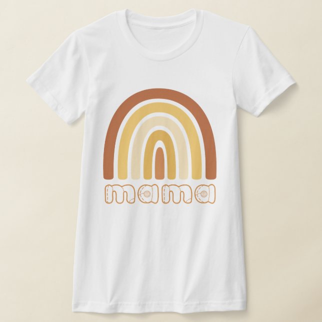 Boho Rainbow Mama T-Shirt (Laydown)