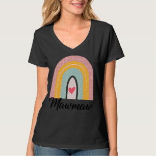 Boho Rainbow Mother's Day Mawmaw Mummy Grandma T-Shirt