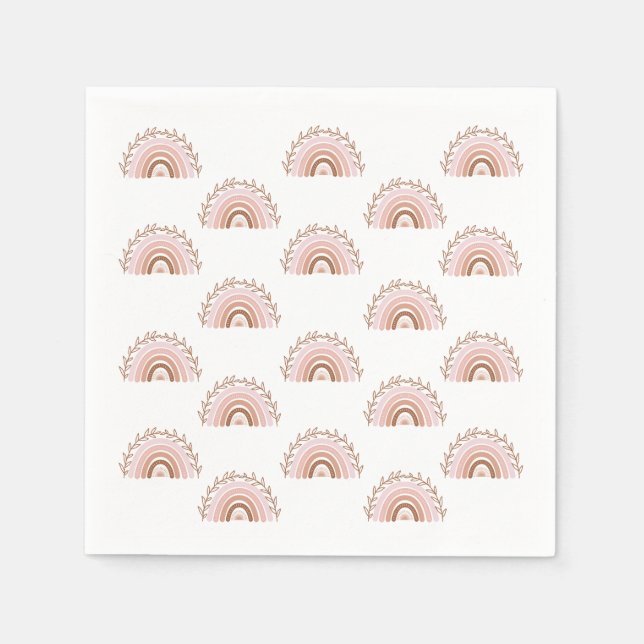  Boho Rainbow Napkin (Front)