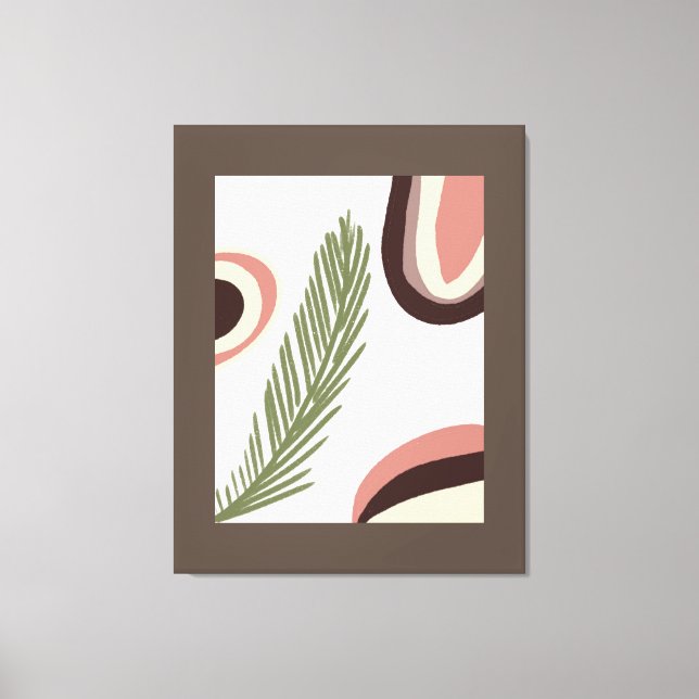 Boho Rainbow Natural Painting Canvas Print (Front)