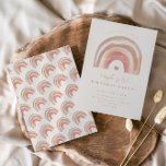 Boho Rainbow Neutral Kids Birthday Party Invitation<br><div class="desc">Boho Rainbow Neutral Kids Birthday Party Invitation . Click the edit/personalise button to customise this design.</div>