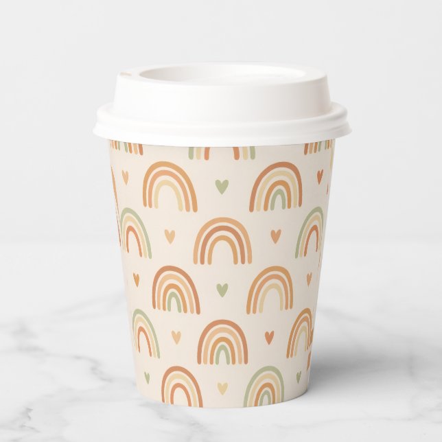 Boho Rainbow Paper Cup (Back)