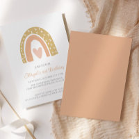 Boho Rainbow Pastel Pink Heart Birthday Party