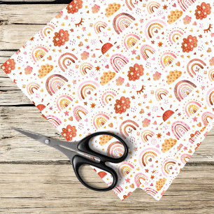 boho rainbow pattern tissue paper
