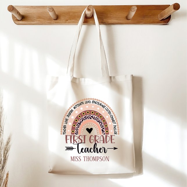 Boho Rainbow  – Perfect Teacher Gift for 1st Grade Tote Bag (Creator Uploaded)
