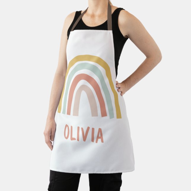 Boho Rainbow Personalised Apron (Insitu)