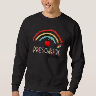 Boho Rainbow Preschool Teacher Squad Back To Scho Sweatshirt