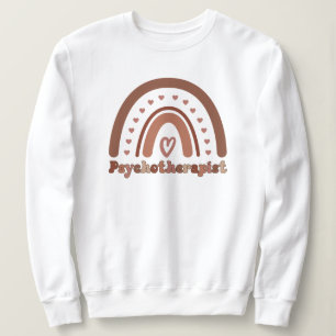Boho Rainbow Psychotherapist Therapist Sweatshirt