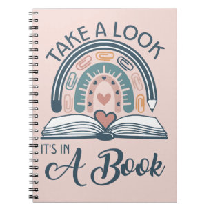 Boho Rainbow Reading It's in a Book