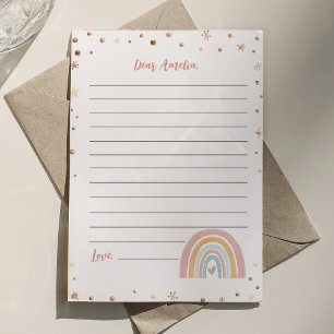 Boho Rainbow Time Capsule Note Message Card