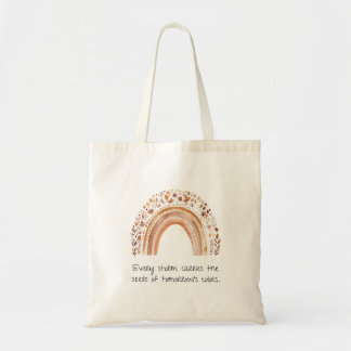 Boho Rainbow Tote Bag