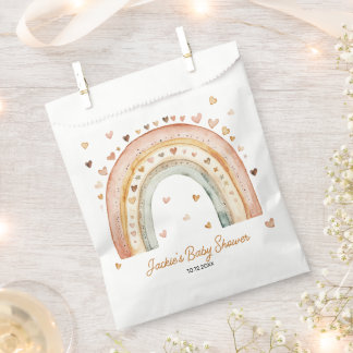 Boho Rainbow Watercolor Baby Shower Favour Bags