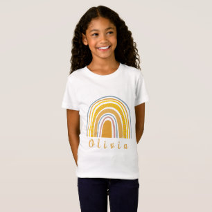 Boho Rainbow with Personalised Name Whimsical  T-Shirt