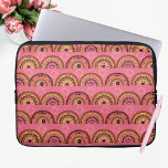 Boho Rainbows Mystical Eye Pink Gold Design Laptop Sleeve<br><div class="desc">Boho Rainbows Mystical Eye Pink Gold Design laptop sleeve.</div>
