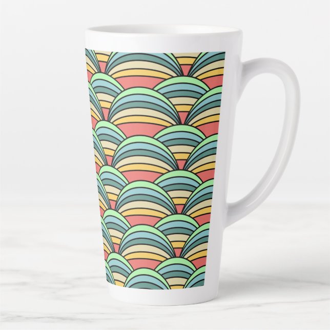 Boho Rainbows Two-Tone Coffee Mug (Right)