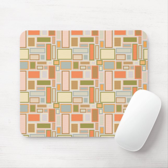 Boho Rectangles  Mouse Pad (With Mouse)