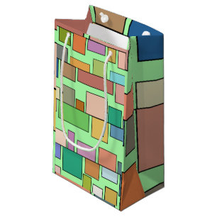 Boho Rectangles Small Gift Bag