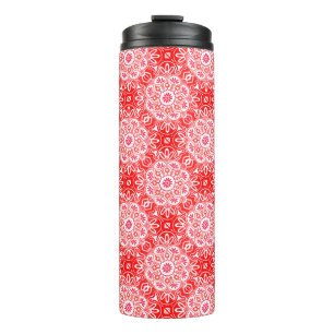 Boho Red Medallion Thermal Tumbler