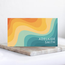 Boho Retro Classic Color Wave Minimalist 