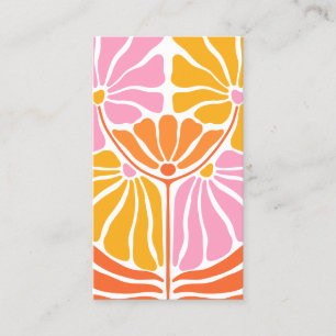 Boho retro Flower Pattern  Business Card