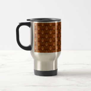 Boho Retro Pattern in 70s Style Travel Mug