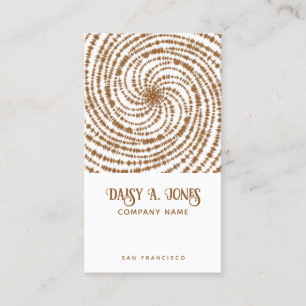 Boho Retro Spiral Business Card