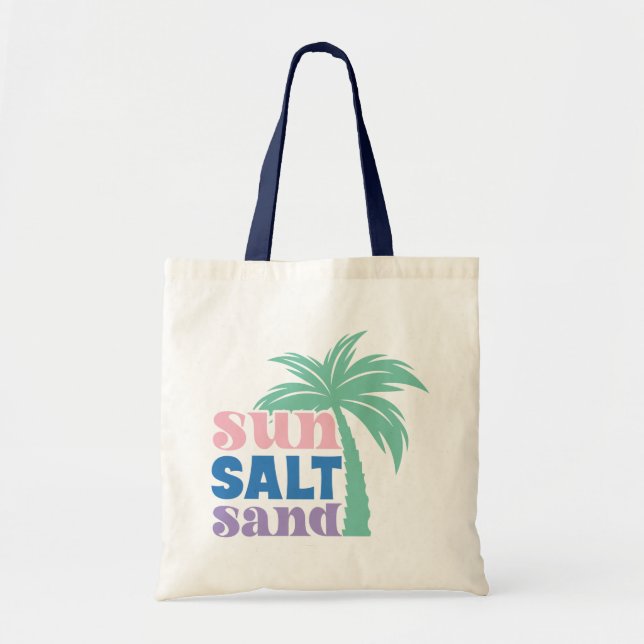  Boho Retro Summer Quote  Tote Bag (Front)