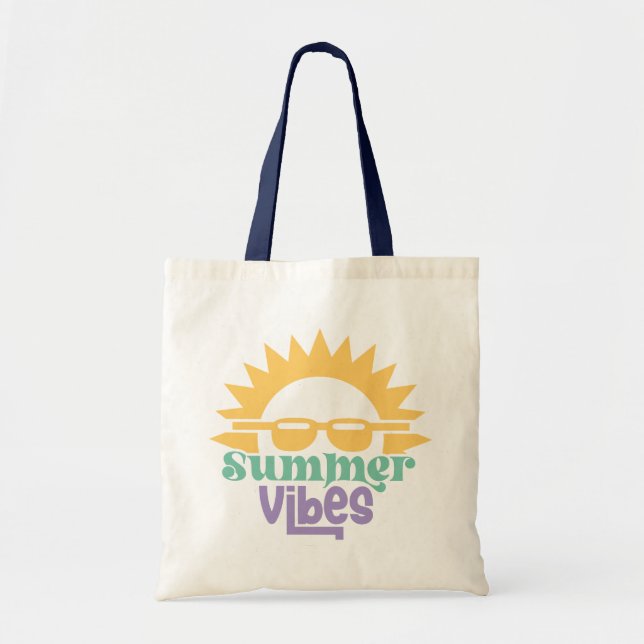  Boho Retro Summer Quote  Tote Bag (Front)