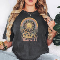 Boho Retro Sun With Radiate Positivity