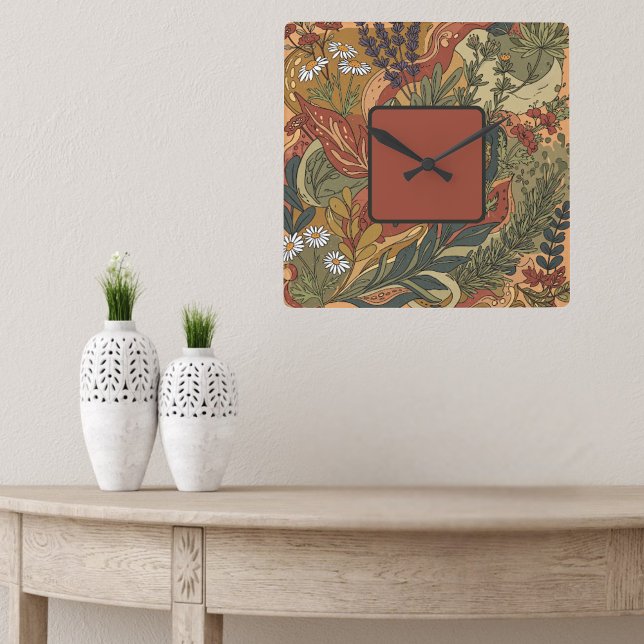 Boho Rhapsody  Square Wall Clock (Creator Uploaded)