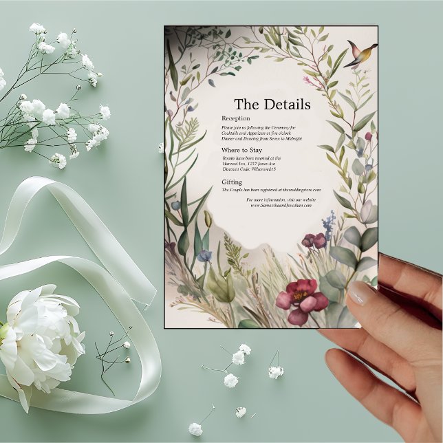 BOHO Ring of Flowers and Branches Details Card (Creator Uploaded)