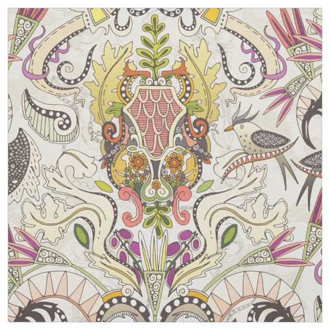boho rococo pearl fabric (Swatch)