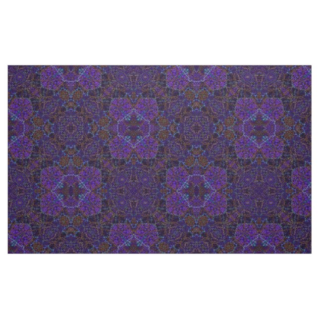 Boho-romantic coloured mandala ornament arabesque fabric (Fat Quarter)
