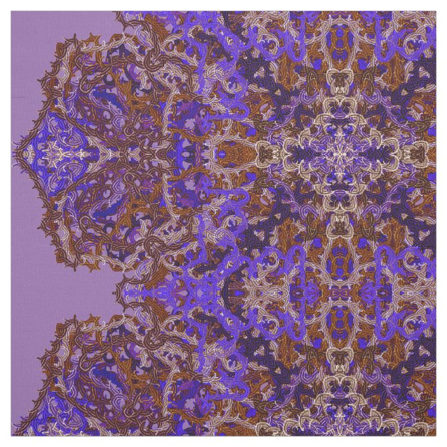 Boho-Romantic coloured ornament Fabric (Swatch)