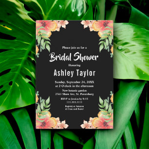 Boho Romantic Wildflowers Floral Bridal Shower Invitation