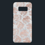 Boho rose gold paisley elephants white marble Case-Mate samsung galaxy s8 case<br><div class="desc">Boho rose gold floral paisley mandala elephants illustration white marble pattern,  with different cute hand drawn tribal elephants.</div>