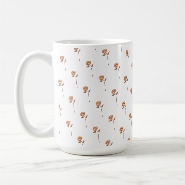 Boho Roses Coffee Mug (Left)