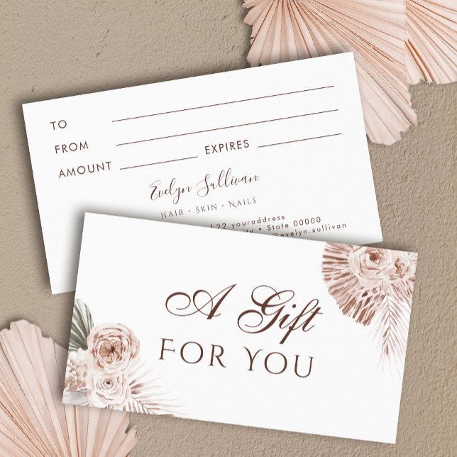 Boho roses gift card (Creator Uploaded)