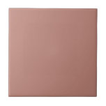 Boho Rosy Brown Ceramic Tile<br><div class="desc">A solid rosy brown boho colour scheme style, ceramic tile for home DIY projects. Use it as a simple coaster tile, for a backsplash mixed with other colours, to decorate a table top, tile a serving tray, bath shower tiles, create a mosaic, tile book shelves, and more! Get creative. Comes...</div>