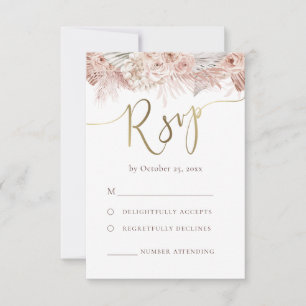 boho RSVP wedding