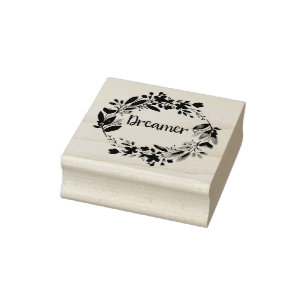 Boho Rubber Stamp Scrapbooking Gift Dream Floral