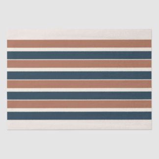 Boho Rustic and Navy Stripes  Tissue Paper