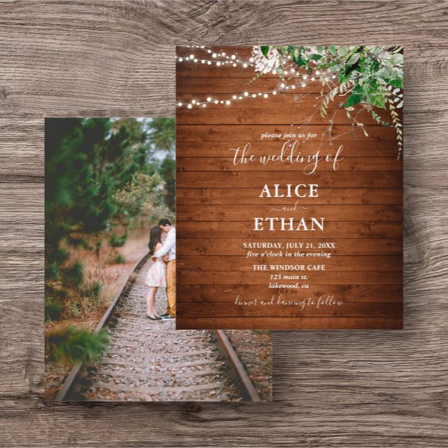 Boho Rustic Greenery Budget Wedding Flyer (Creator Uploaded)