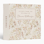 Boho Rustic Meadow Floral Personalised Recipe
